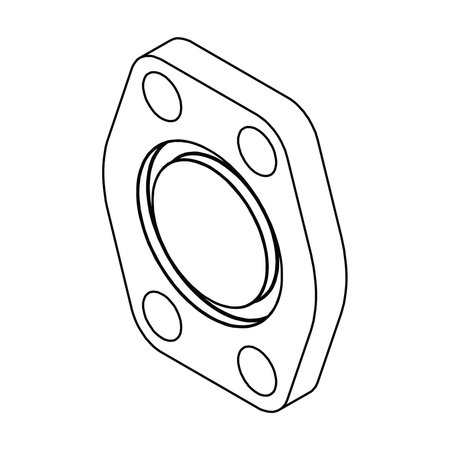 TOMPKINS Hydraulic Fitting-Flange8FL C61 SHIPPING PLATE SP-08